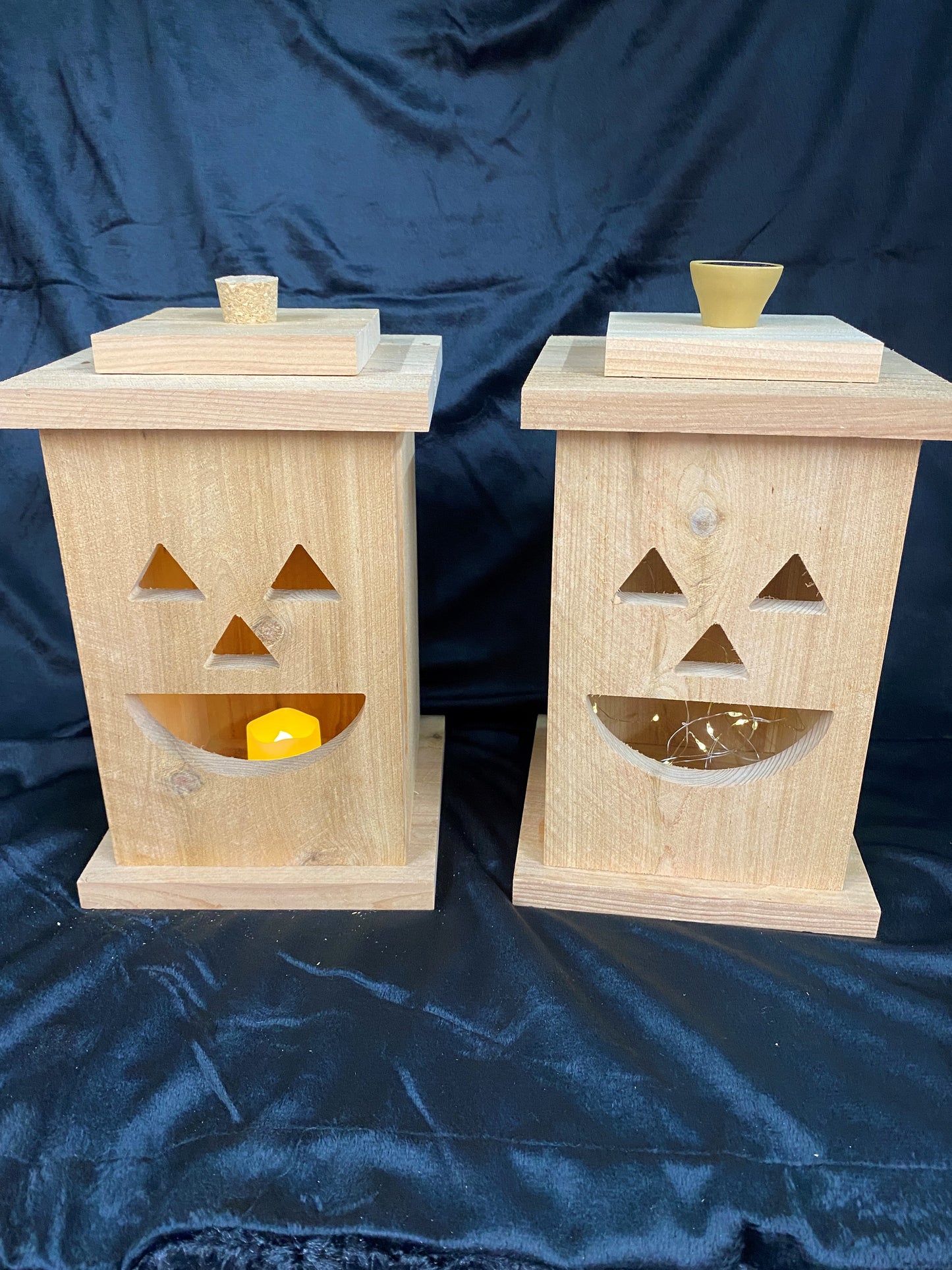 Solid Cedar Wood Lantern