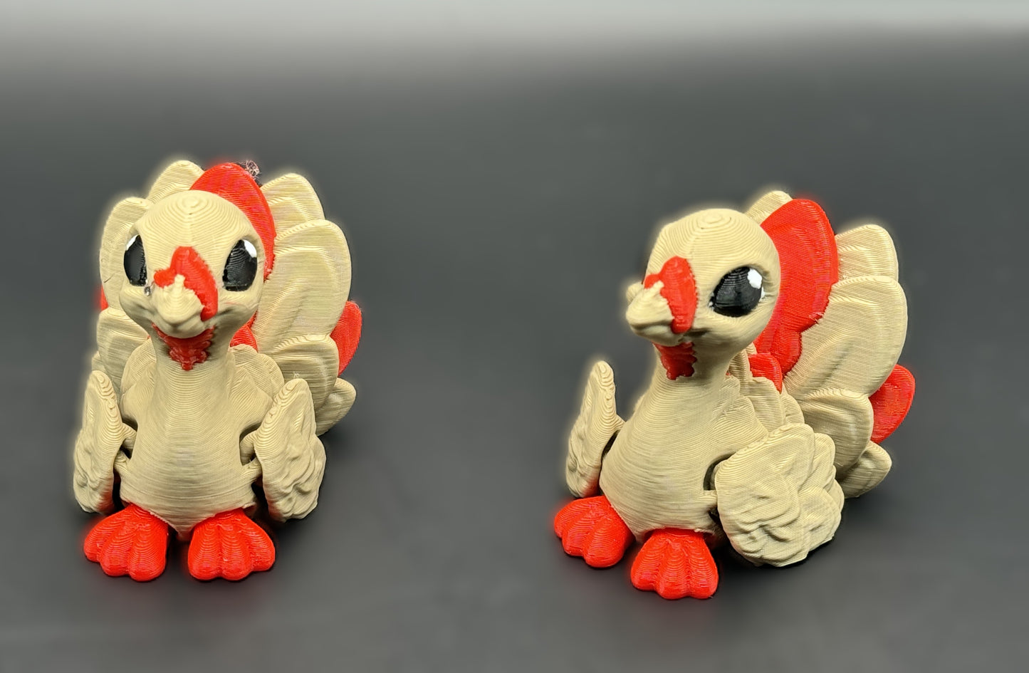 Articulated 3D printed Turkey Figurines