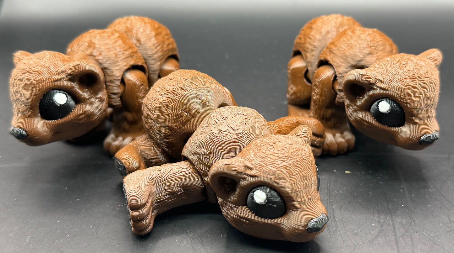 Articulated 3D printed Bear Figurine