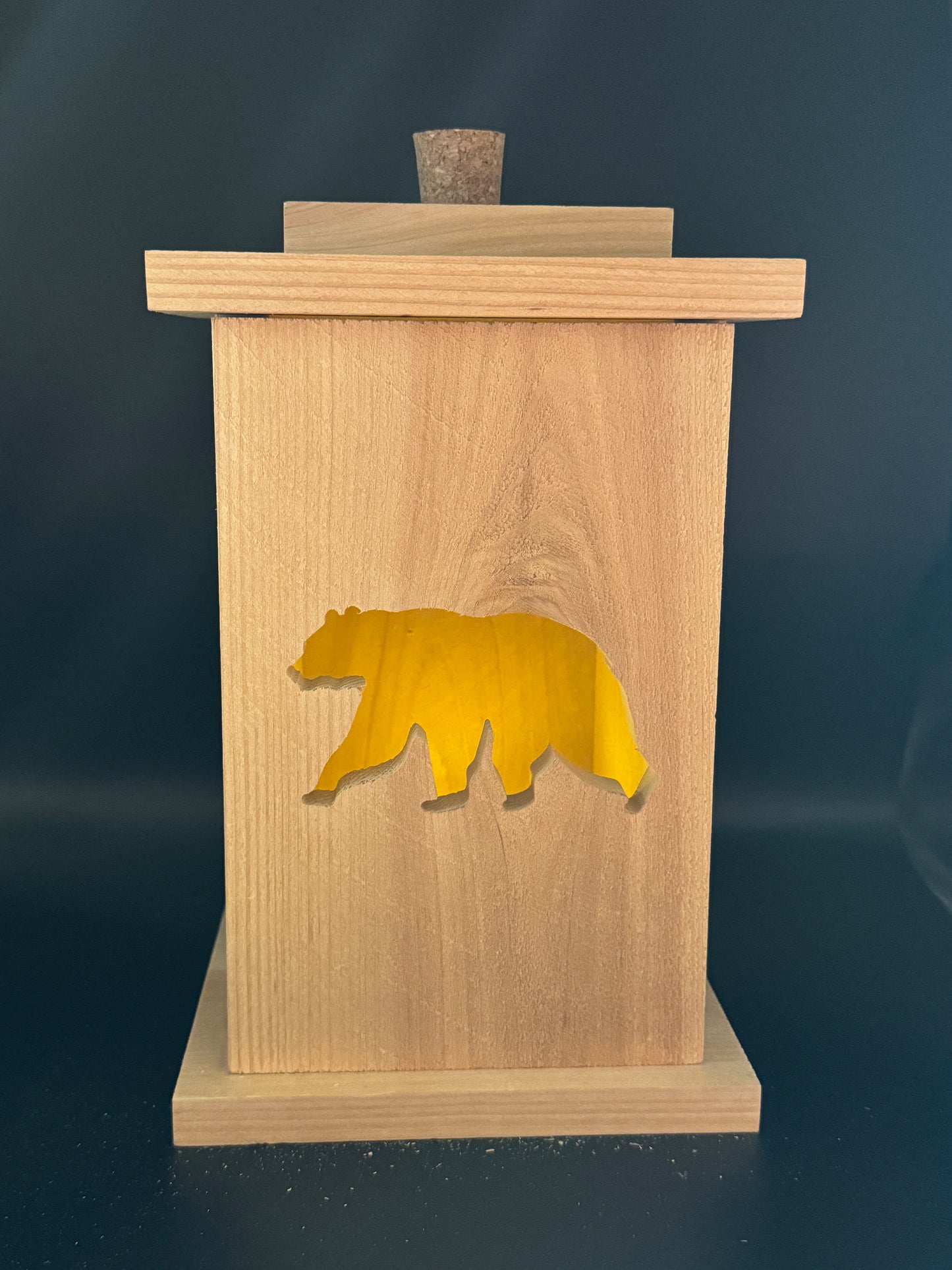 Solid Cedar Wood Lantern