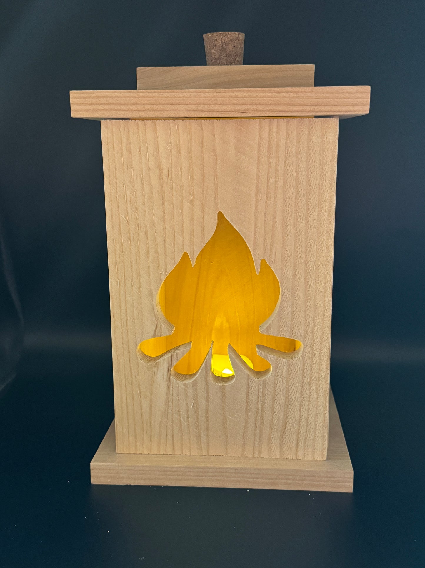 Solid Cedar Wood Lantern