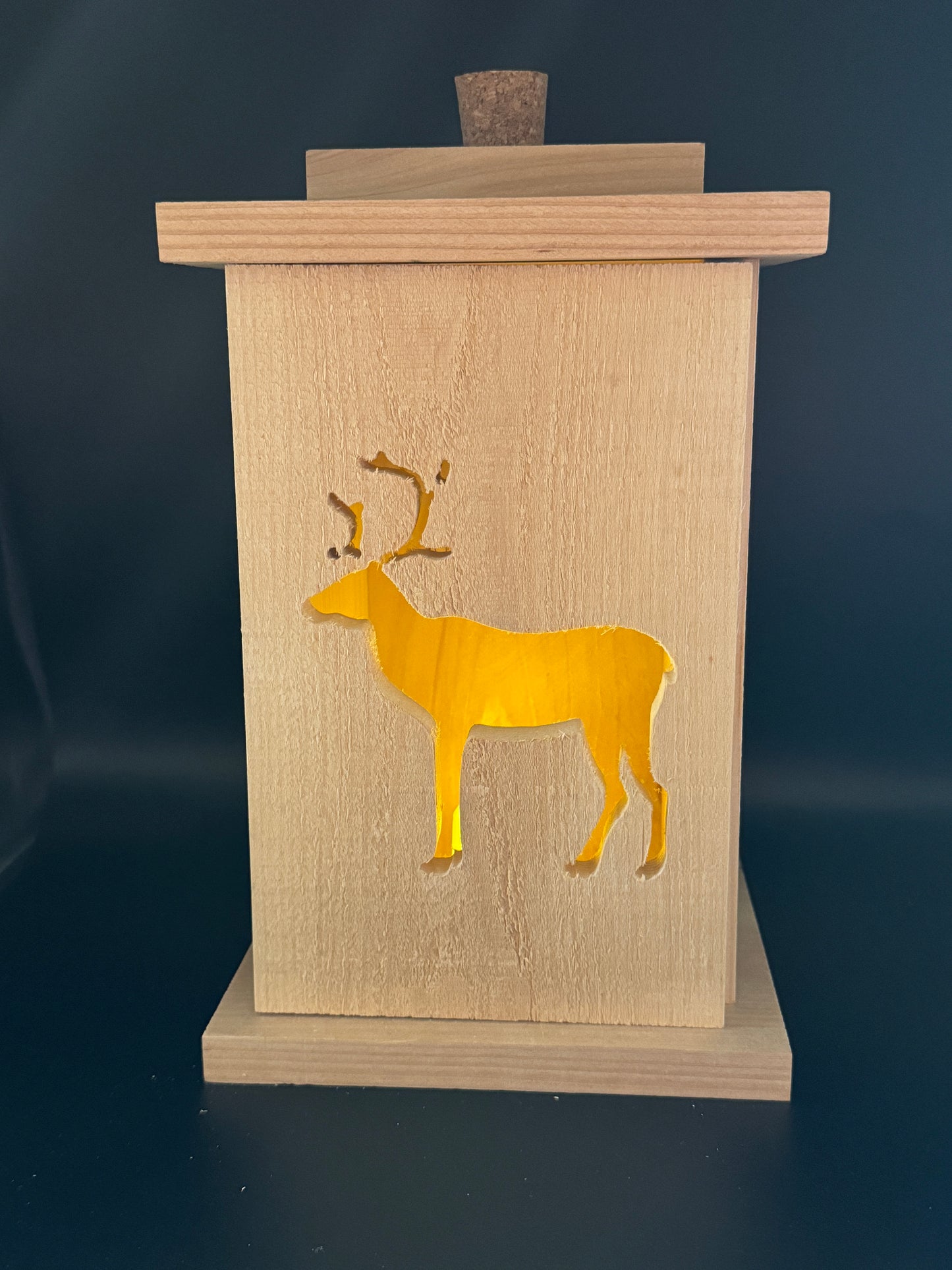 Solid Cedar Wood Lantern