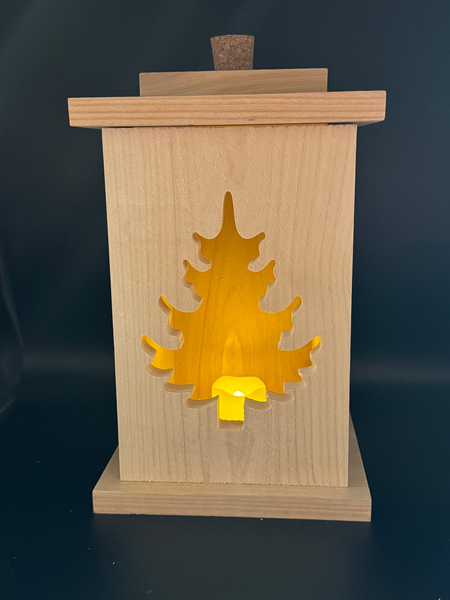 Solid Cedar Wood Lantern