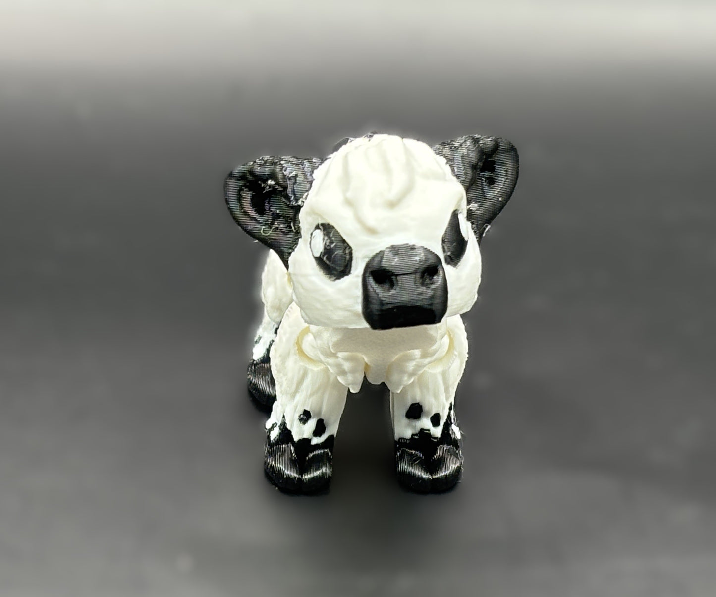 Articulated 3D printed Highlander Cattle Figurines
