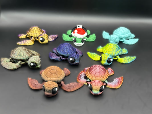 Articulated 3D printed Turtles
