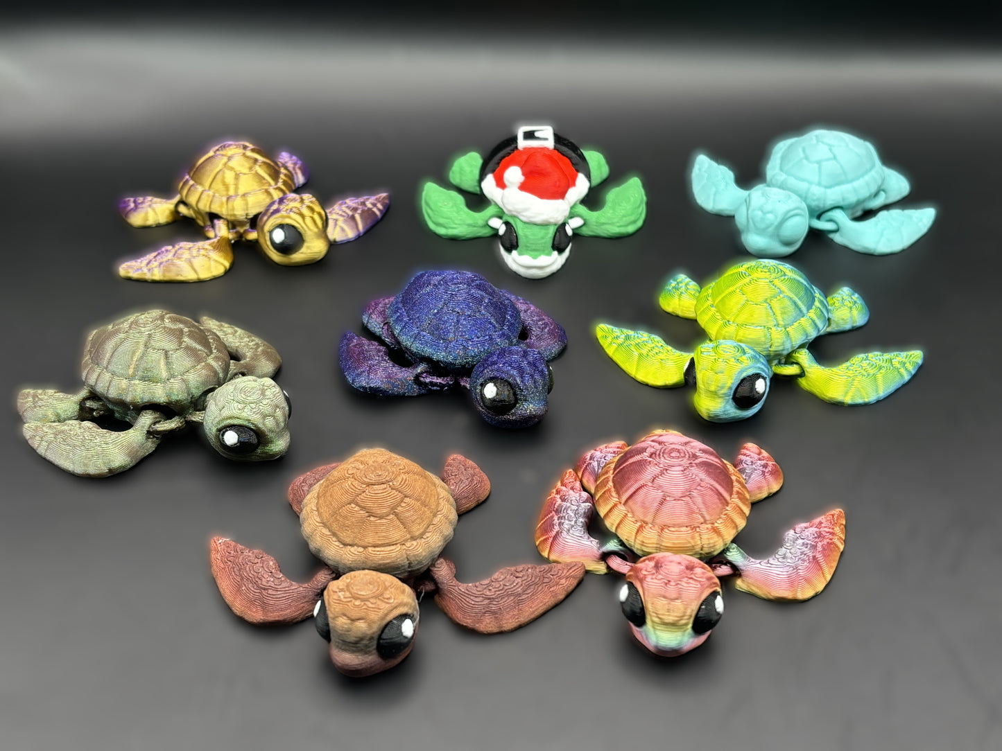 Articulated 3D printed Turtles