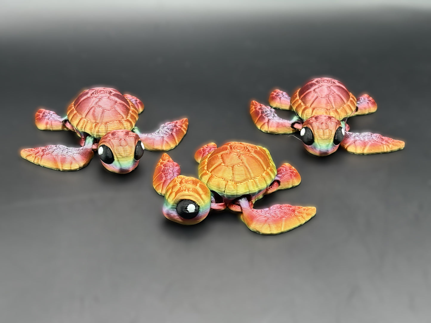 Articulated 3D printed Turtles