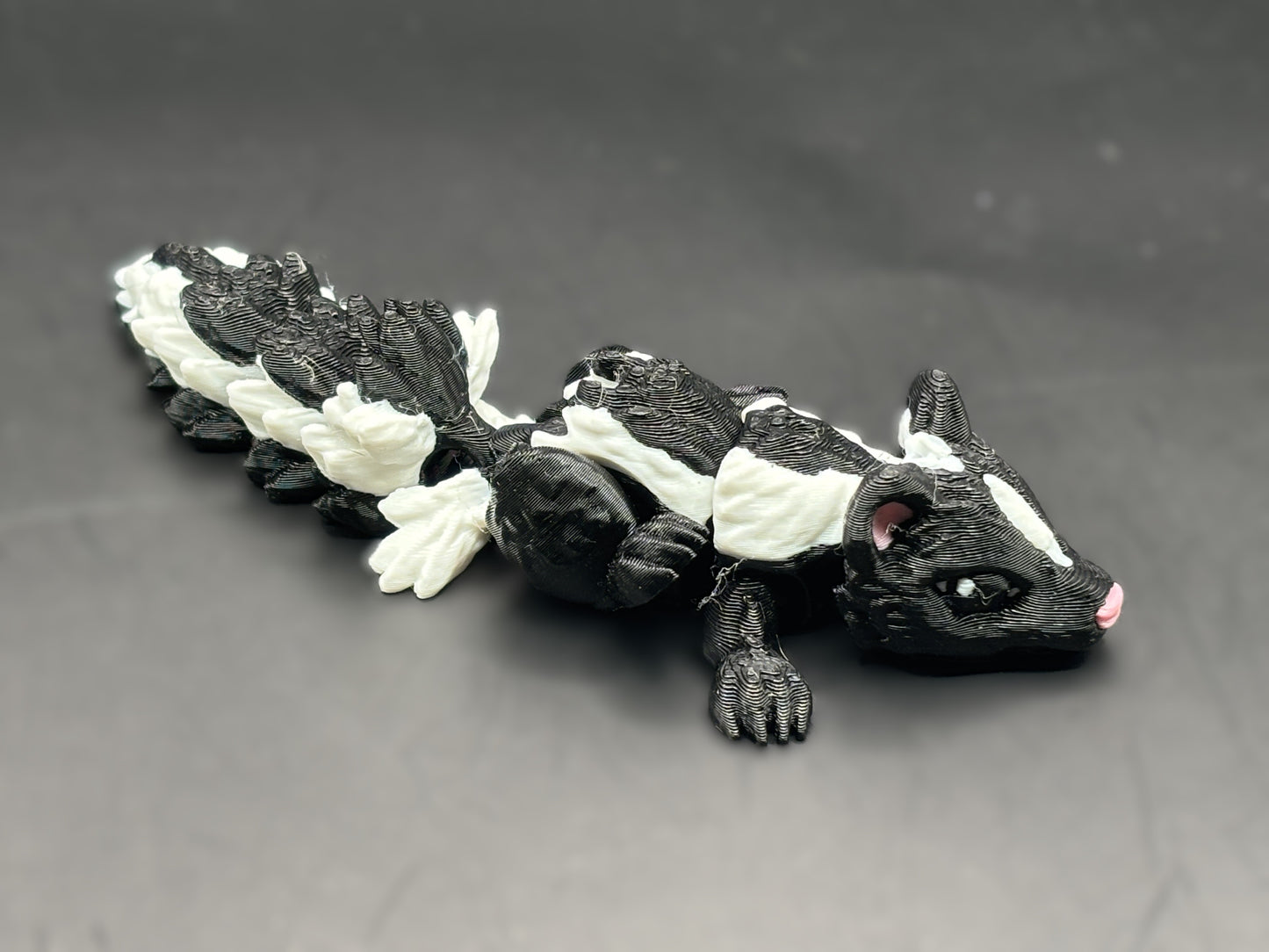 Articulated 3D printed Skunk Figurine