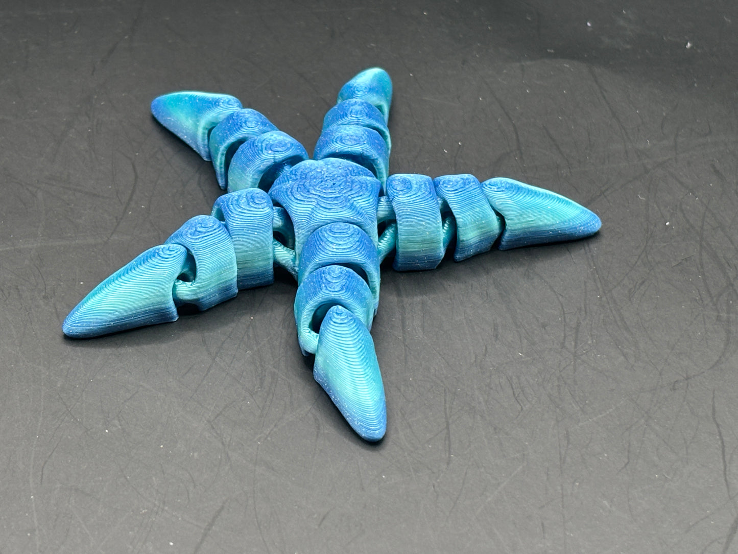 Articulated 3D printed Starfish Figurines