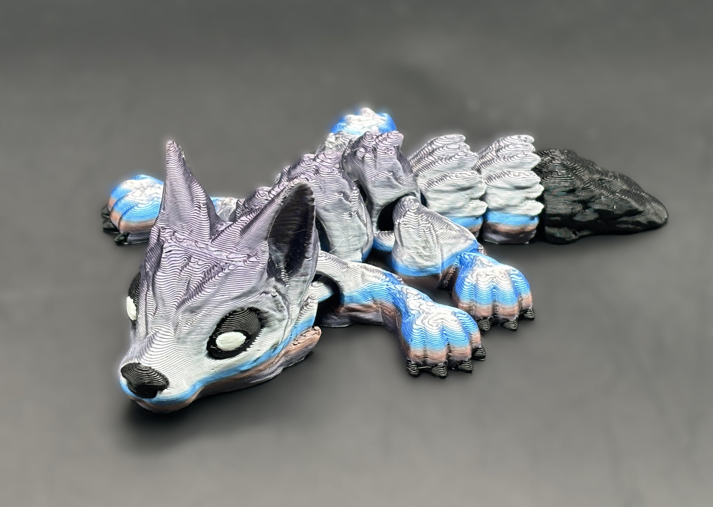 Articulated 3D printed Wolf Figurines
