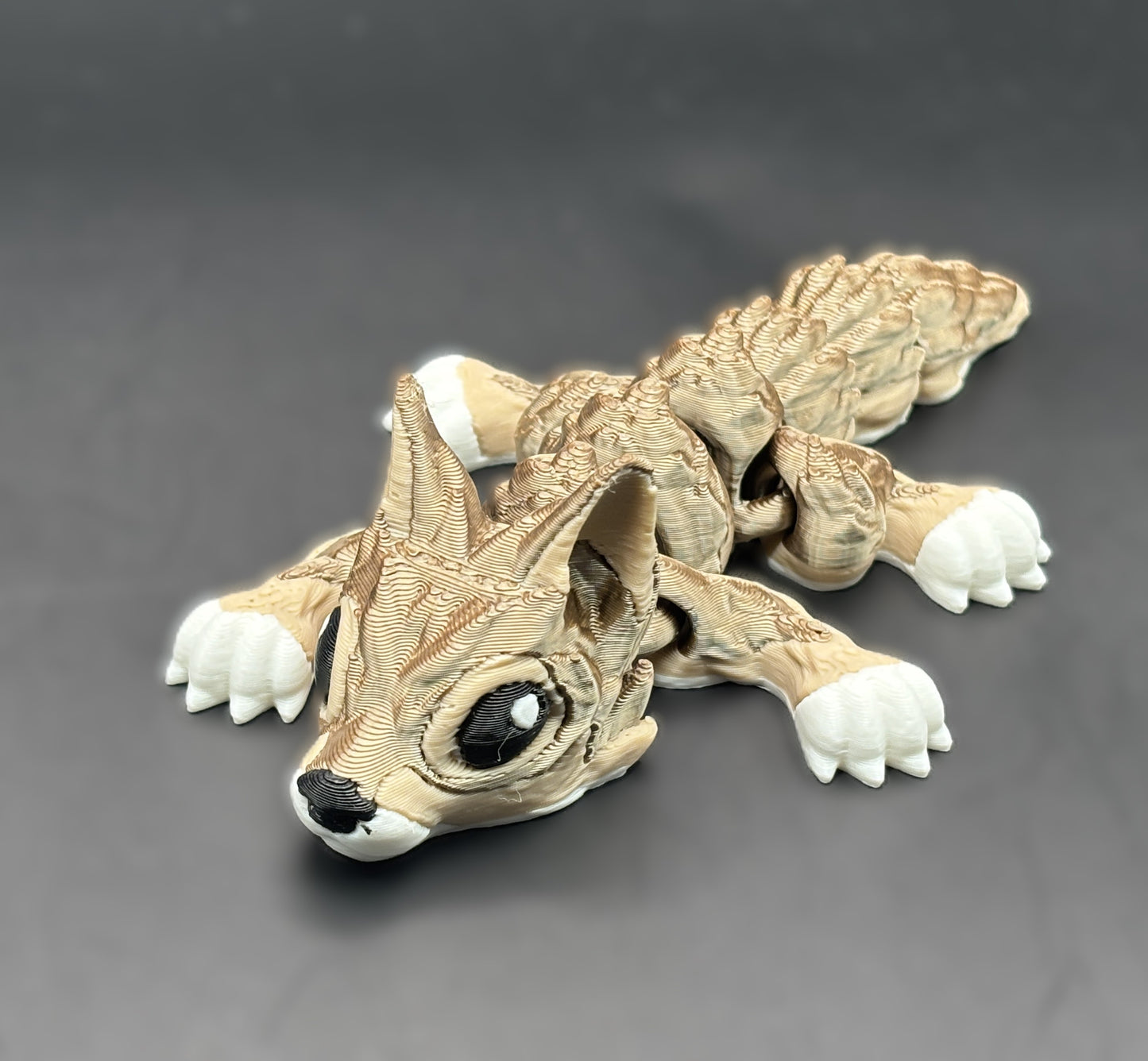 Articulated 3D printed Wolf Figurines