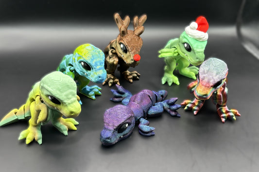 Articulated 3D printed T Rex Figurines