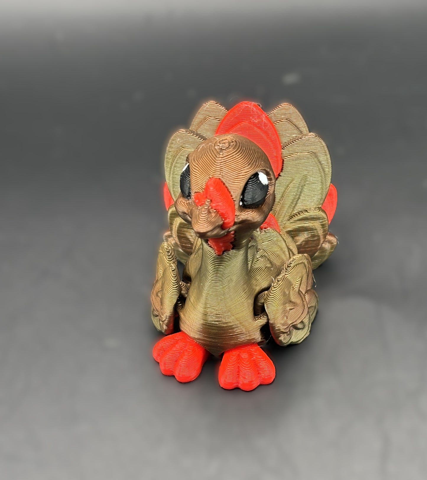 Articulated 3D printed Turkey Figurines