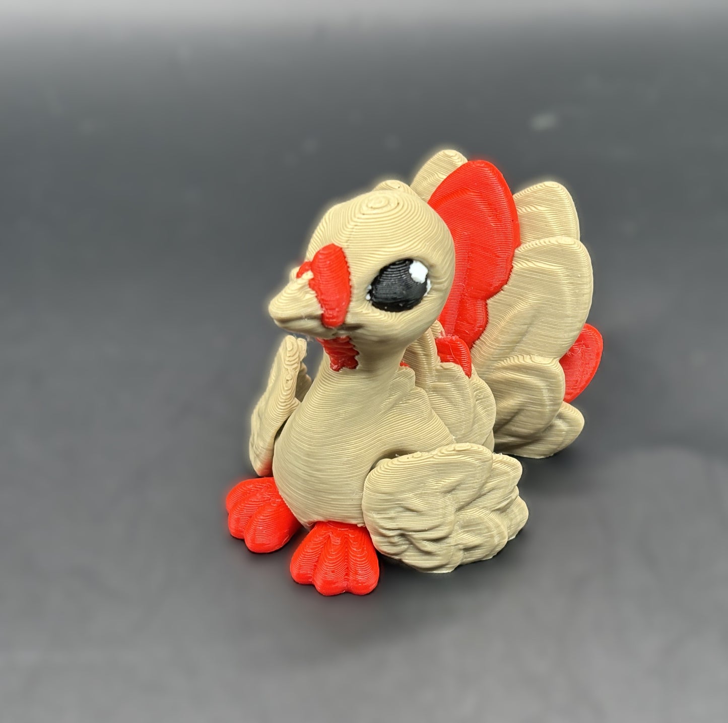 Articulated 3D printed Turkey Figurines