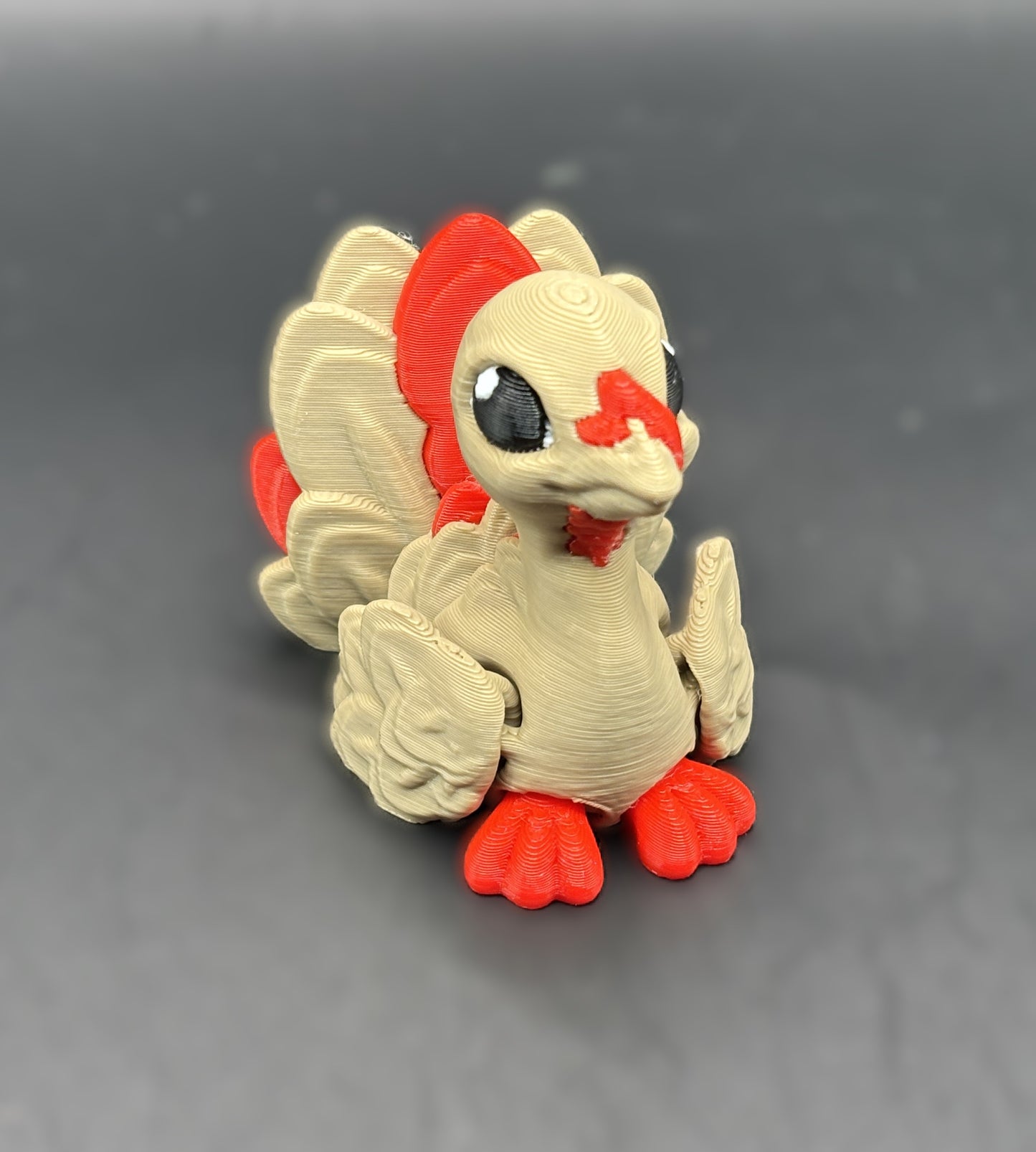 Articulated 3D printed Turkey Figurines