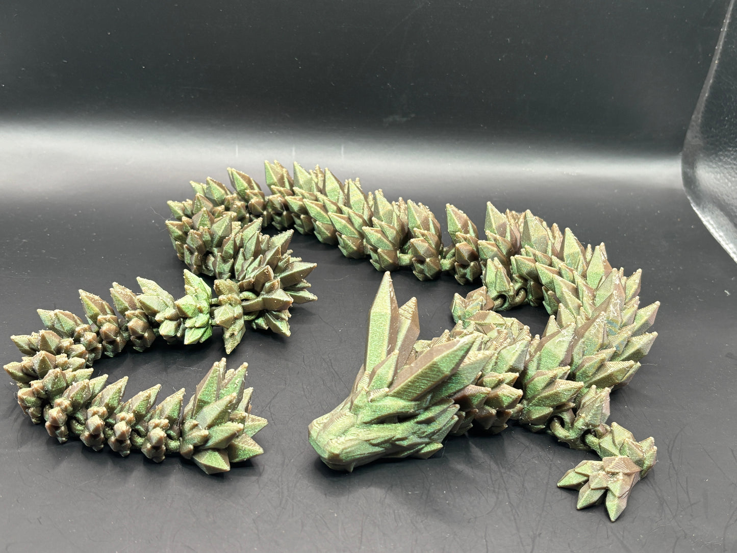 Articulated 3D printed Large Crystal Dragon Figurines