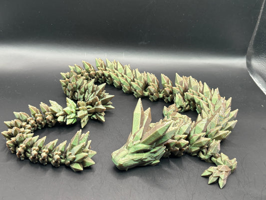 Articulated 3D printed Large Crystal Dragon Figurines
