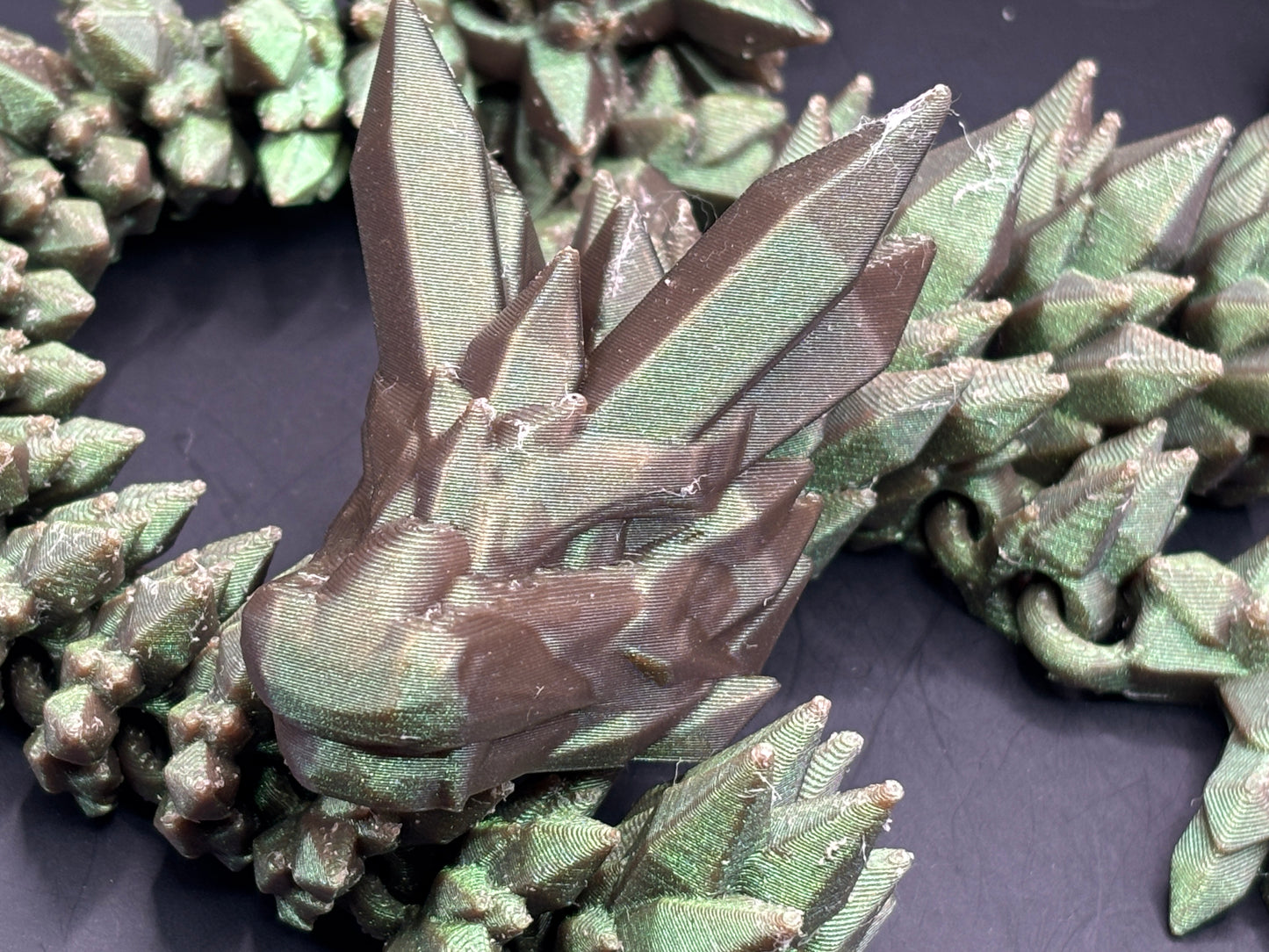 Articulated 3D printed Large Crystal Dragon Figurines