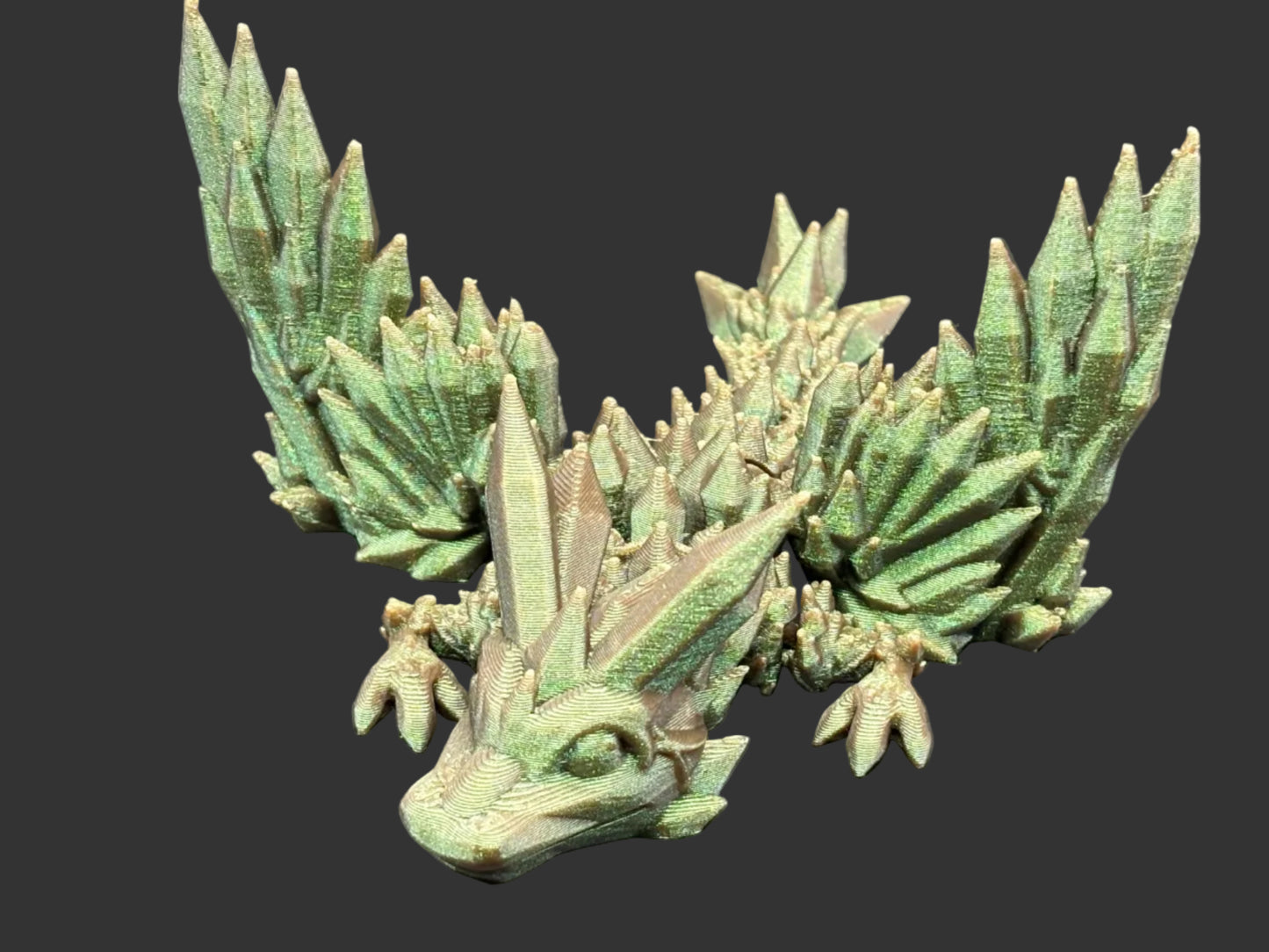 Articulated 3D printed Winged Dragon Figurines