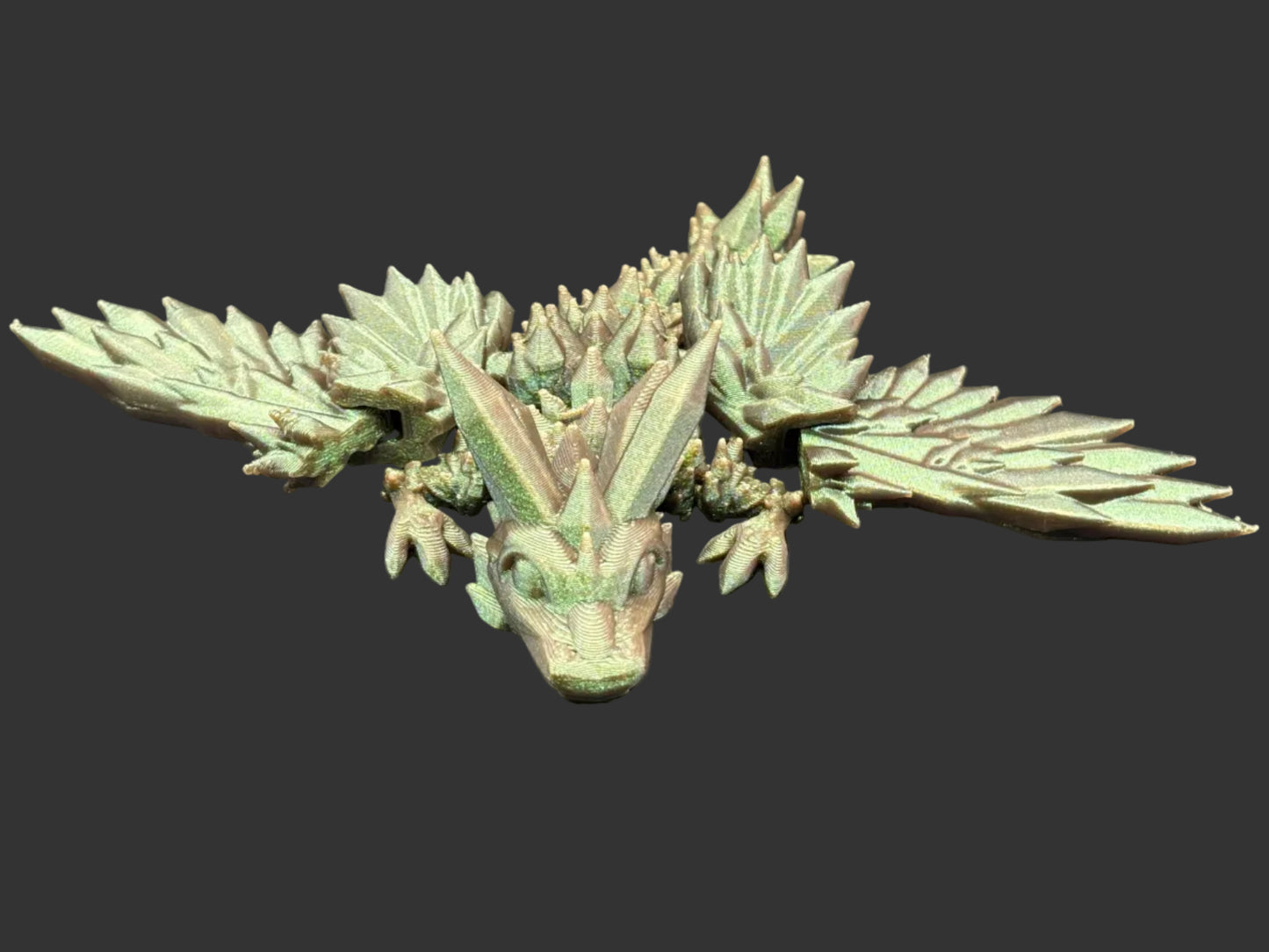 Articulated 3D printed Winged Dragon Figurines