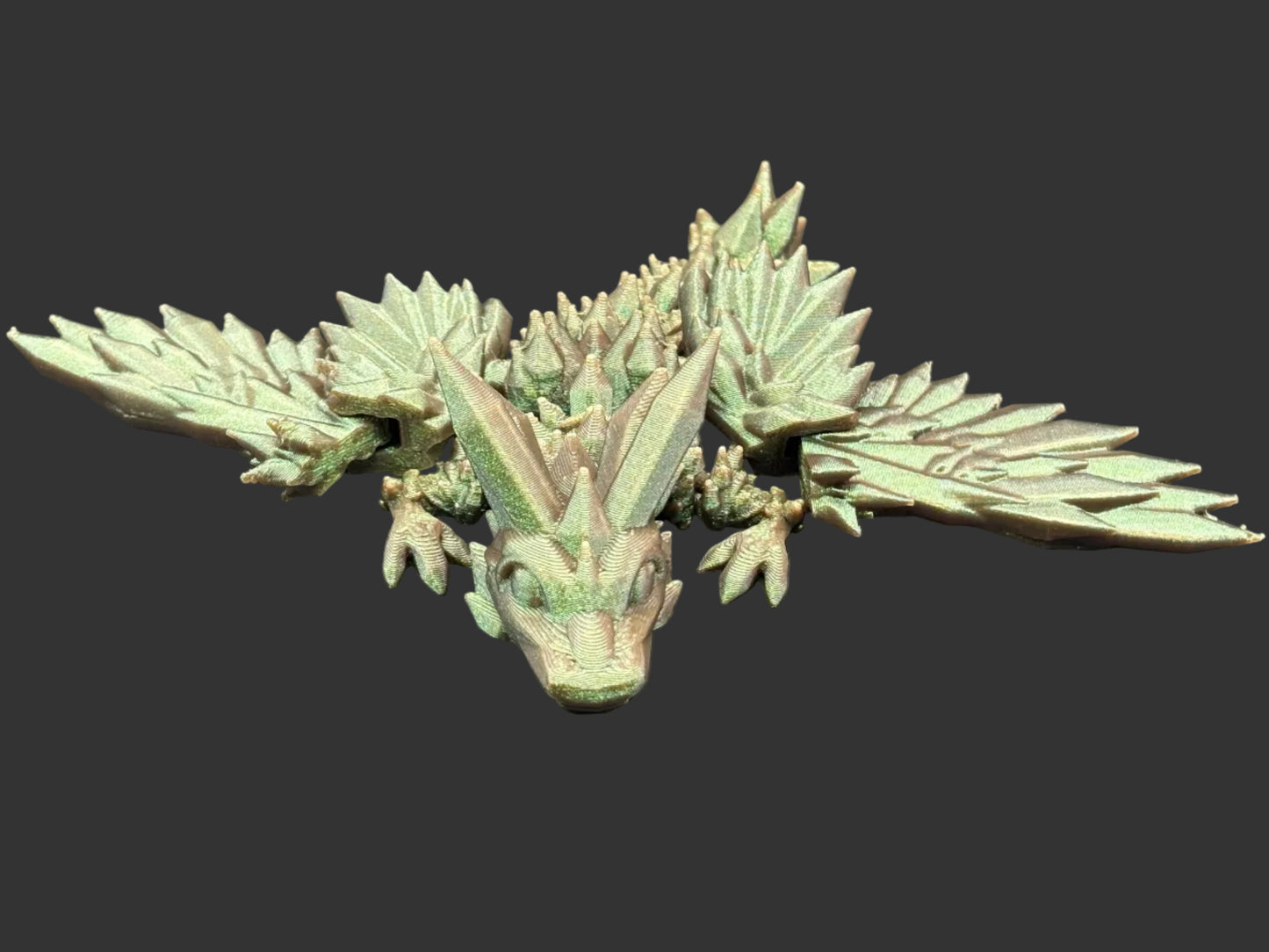 Articulated 3D printed Winged Dragon Figurines