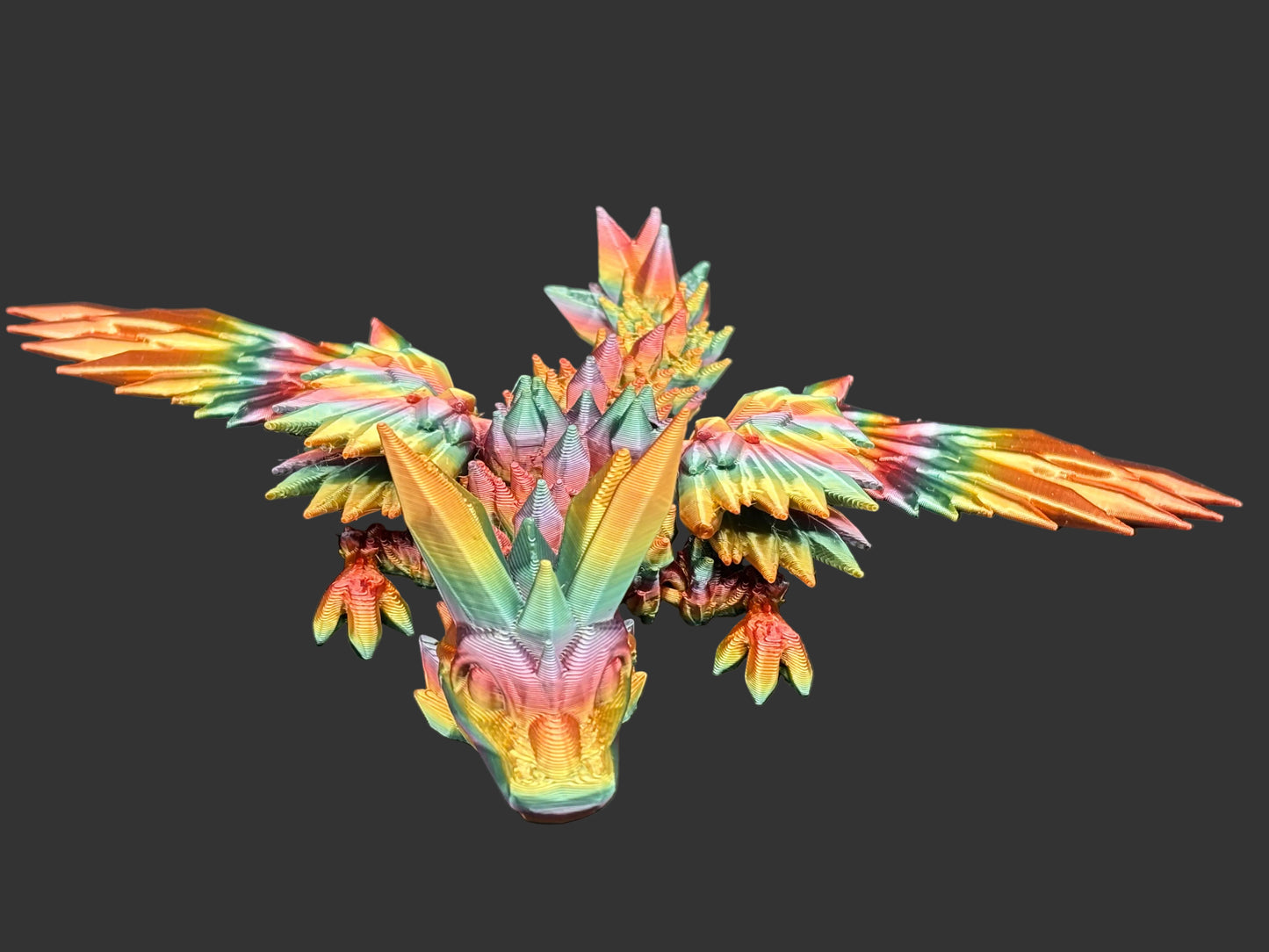 Articulated 3D printed Winged Dragon Figurines