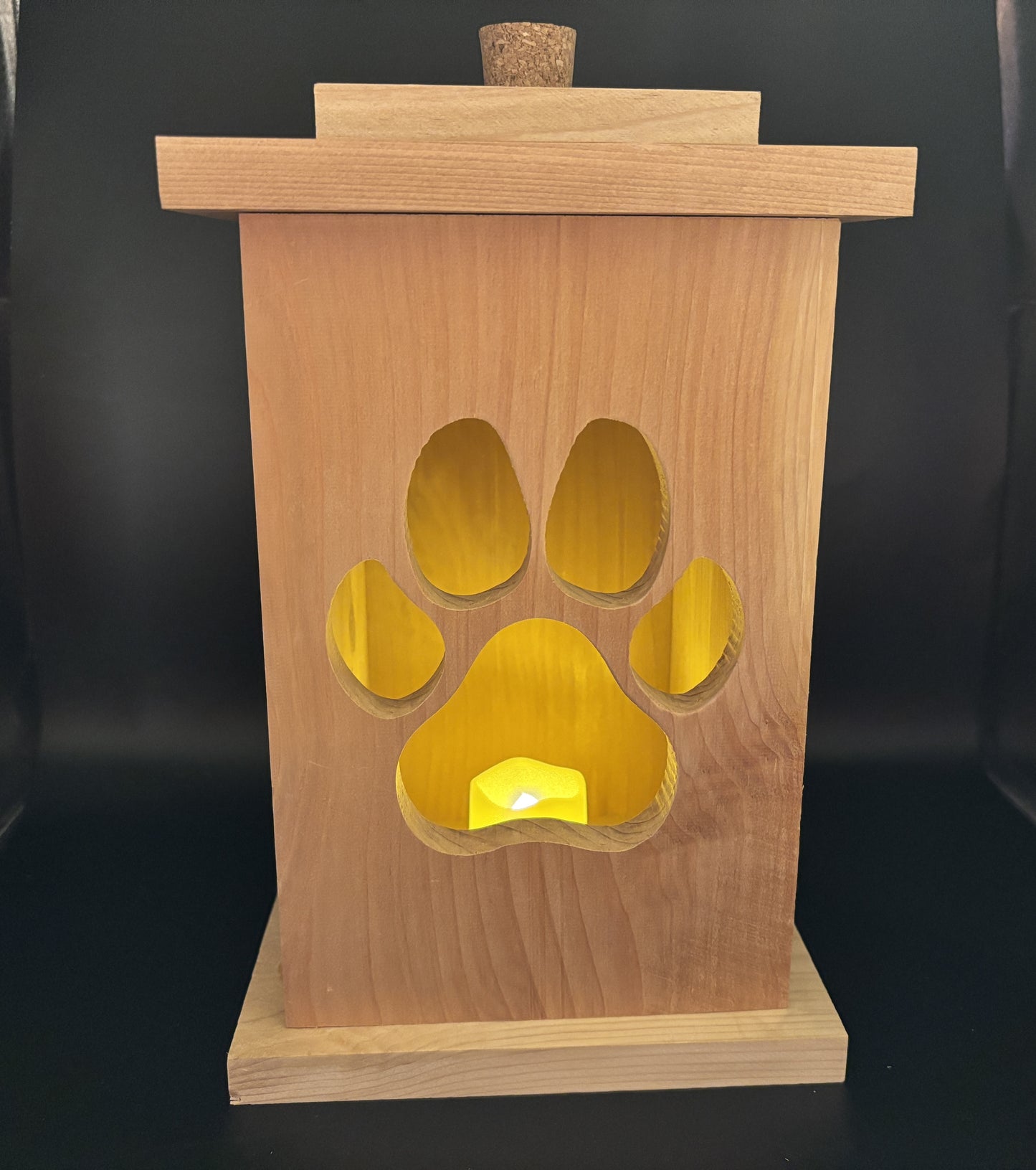 Solid Cedar Wood Lantern