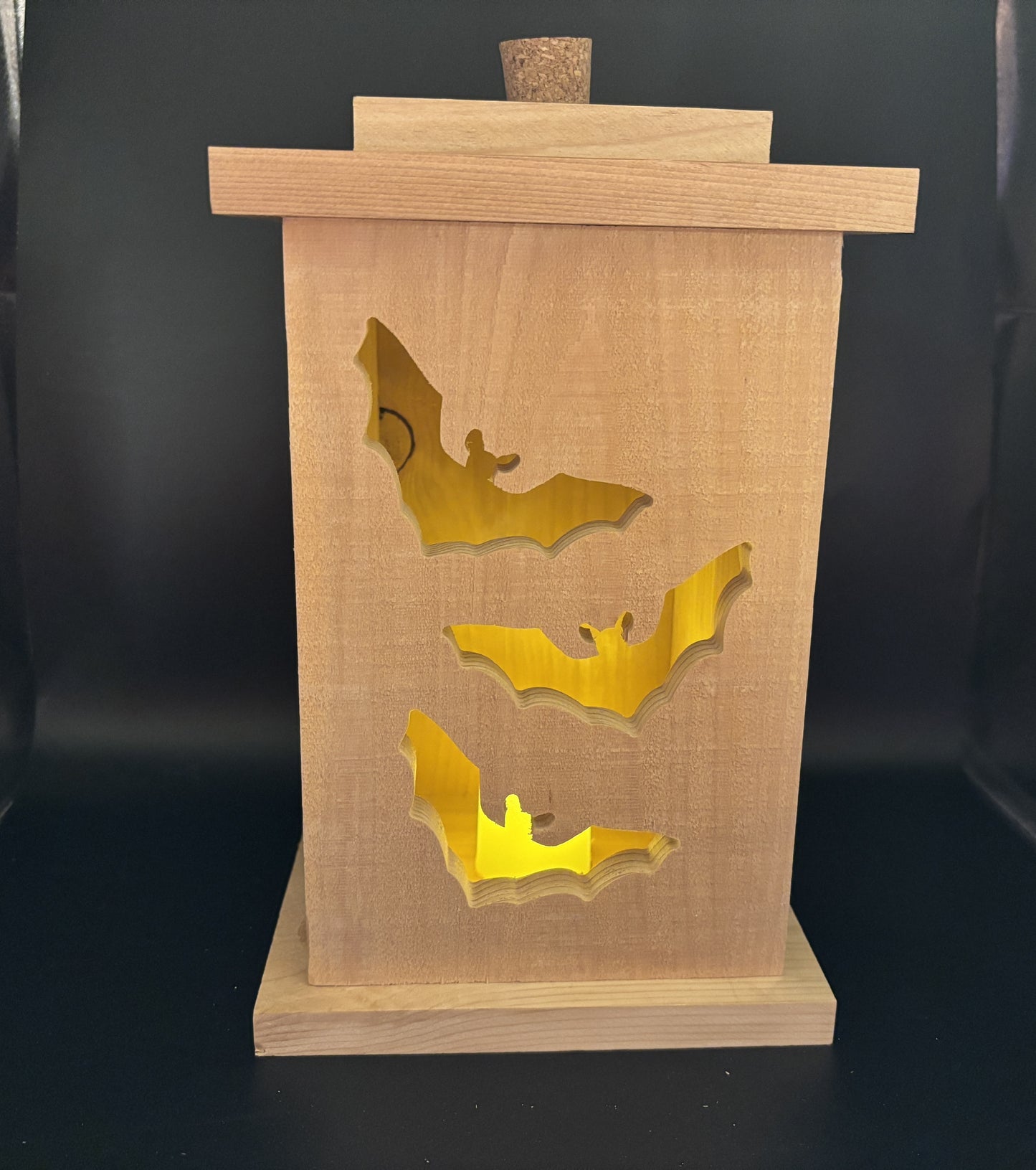 Solid Cedar Wood Lantern