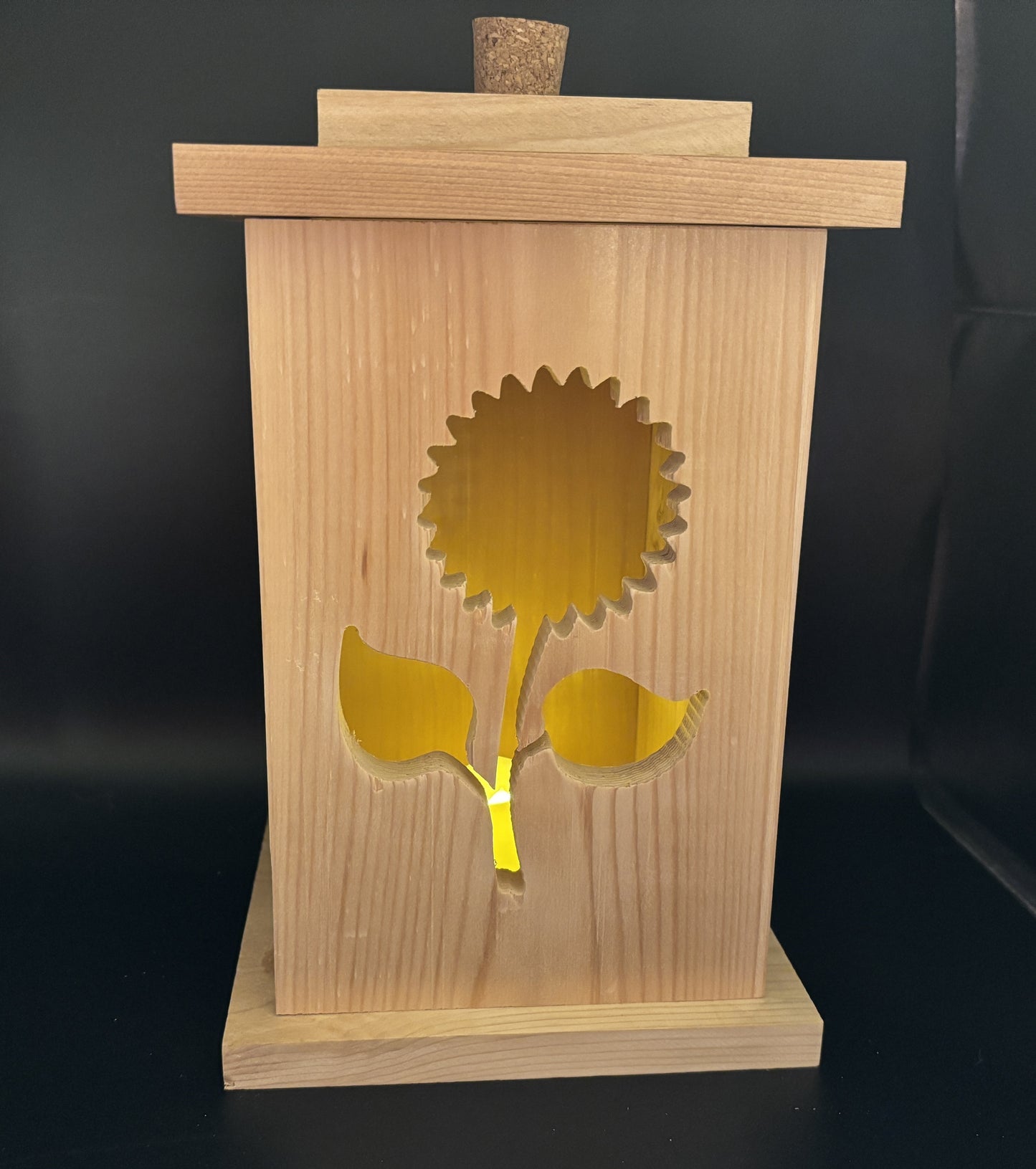 Solid Cedar Wood Lantern