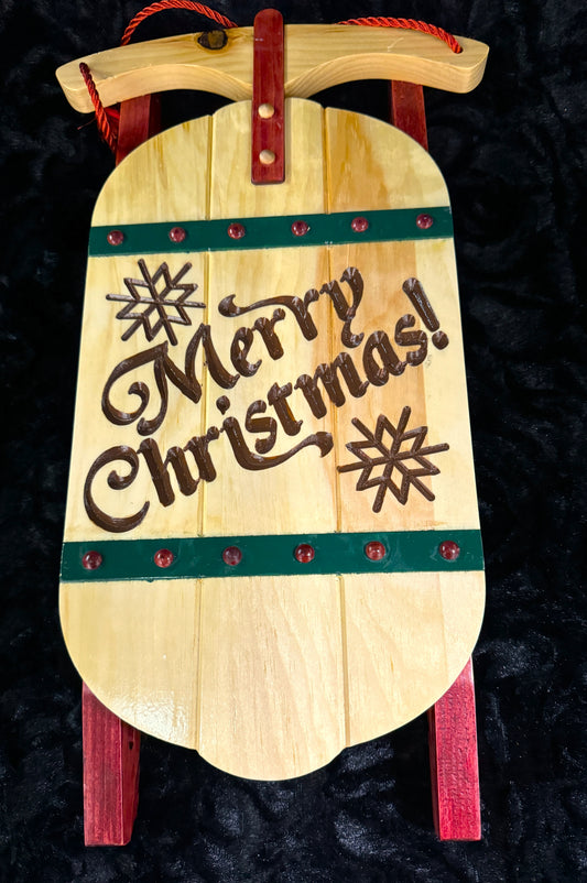 Wooden Christmas Sleigh