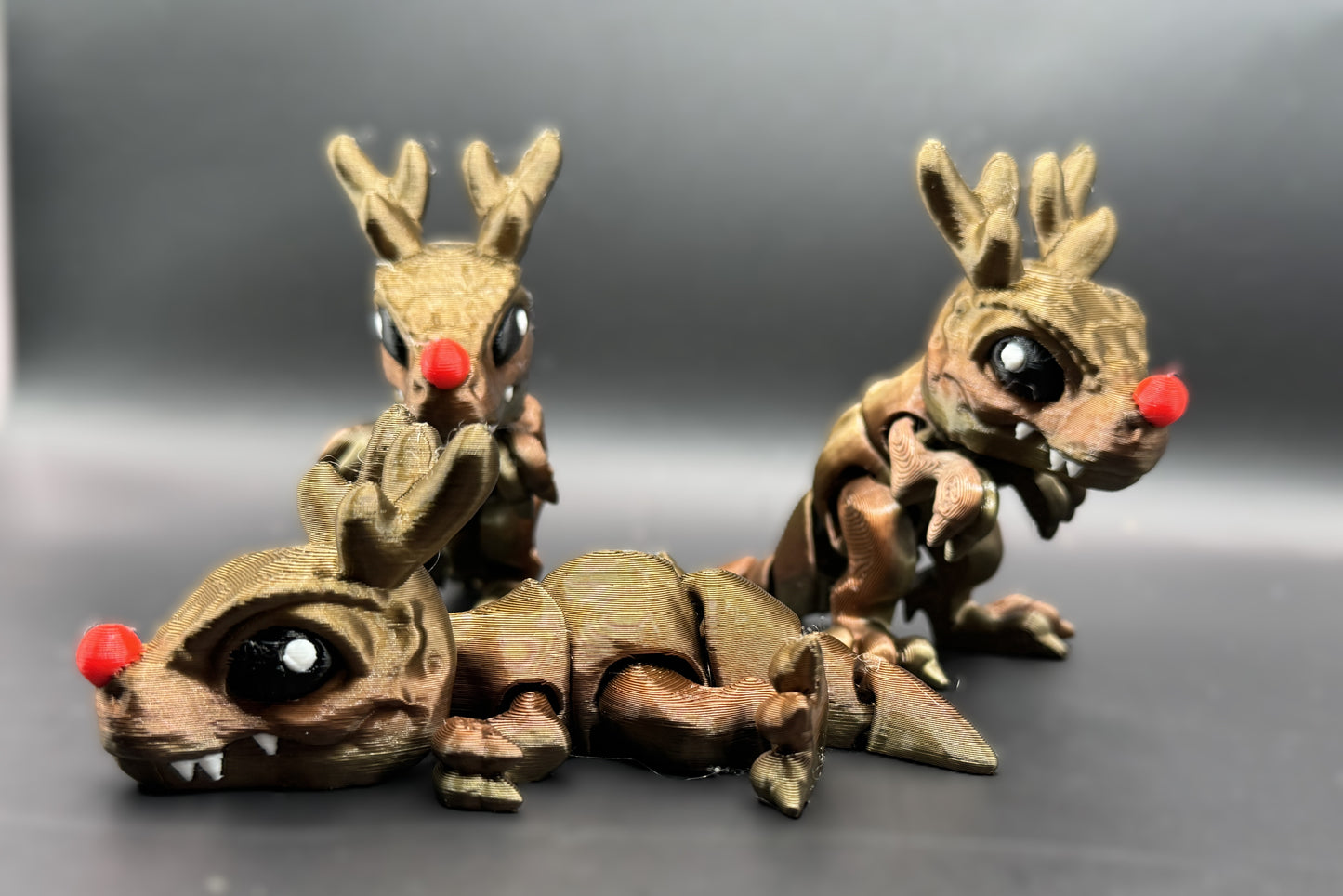 Articulated 3D printed T Rex Figurines