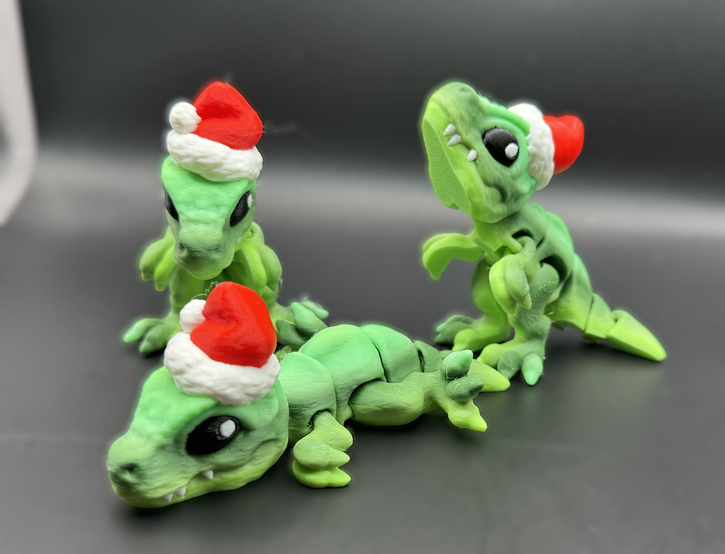 Articulated 3D printed T Rex Figurines