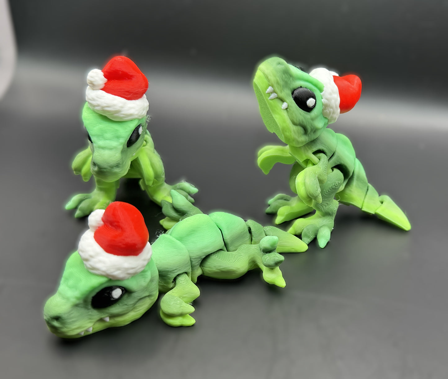 Articulated 3D printed T Rex Figurines