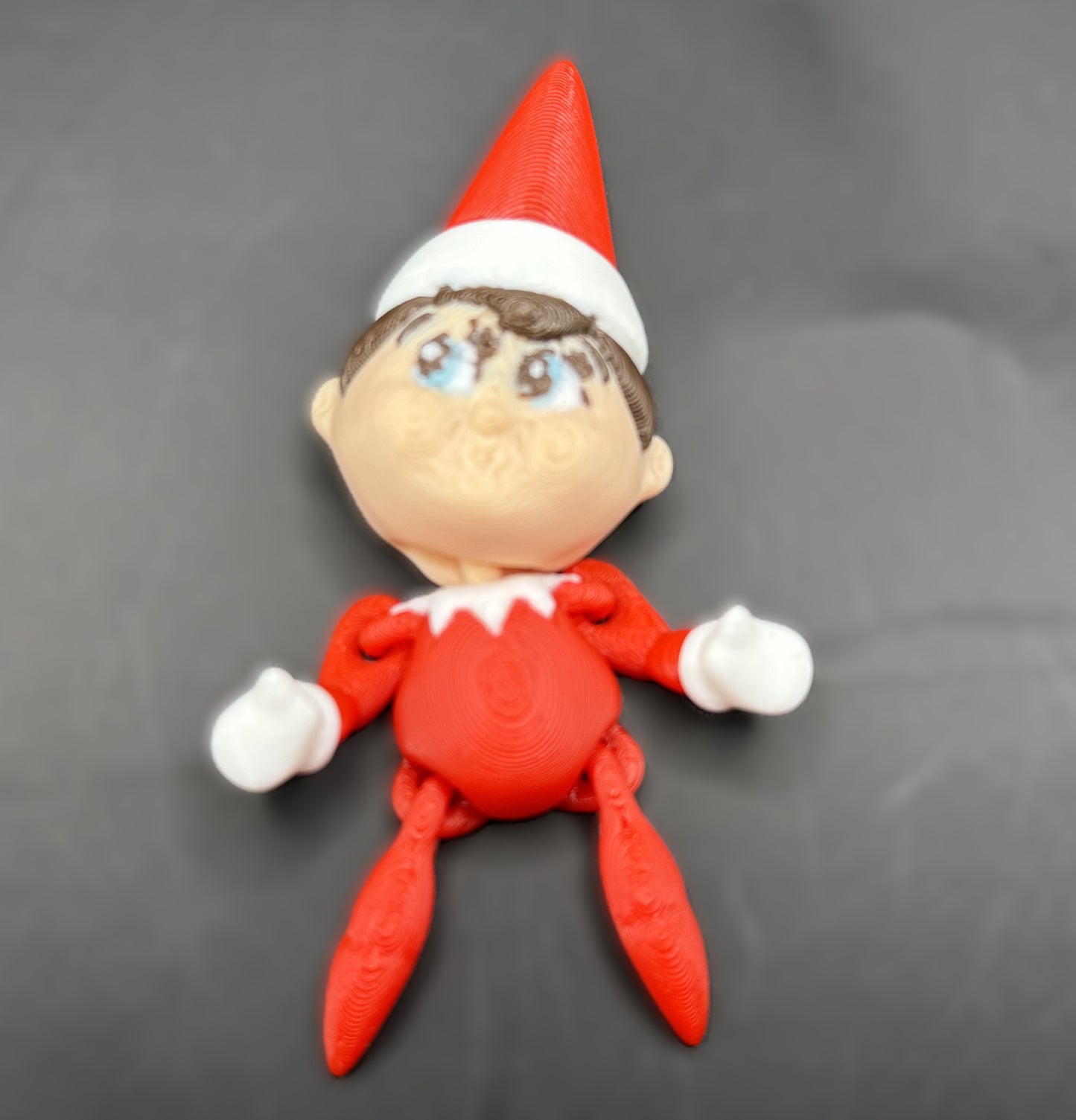Articulated 3D printed Elf On the Shelf Figurine