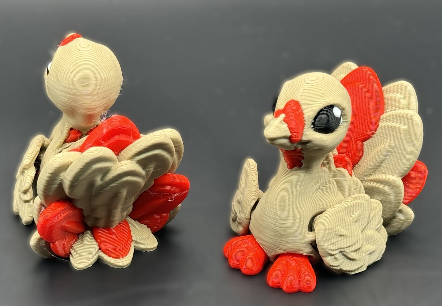 Articulated 3D printed Turkey Figurines