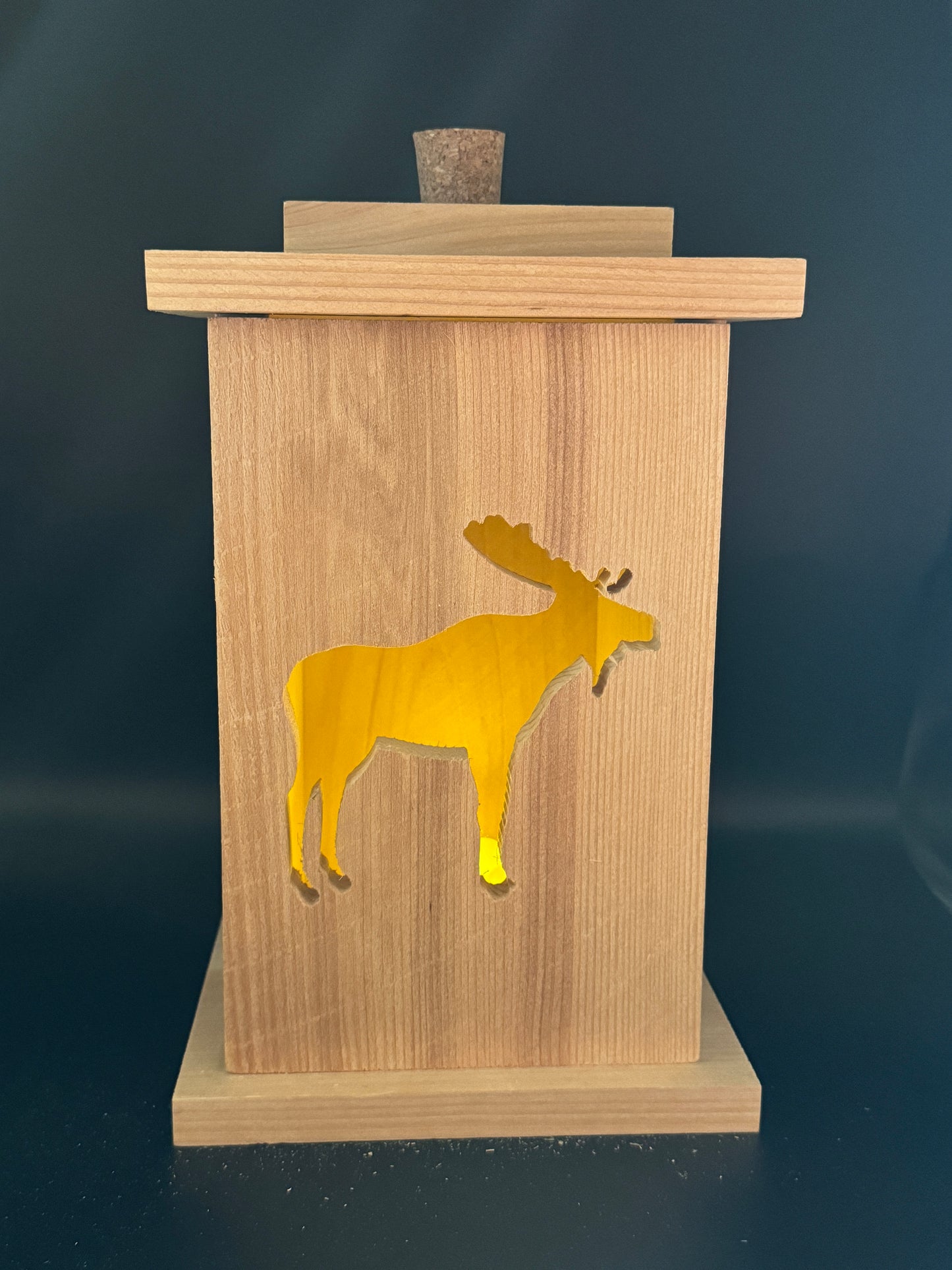 Solid Cedar Wood Lantern