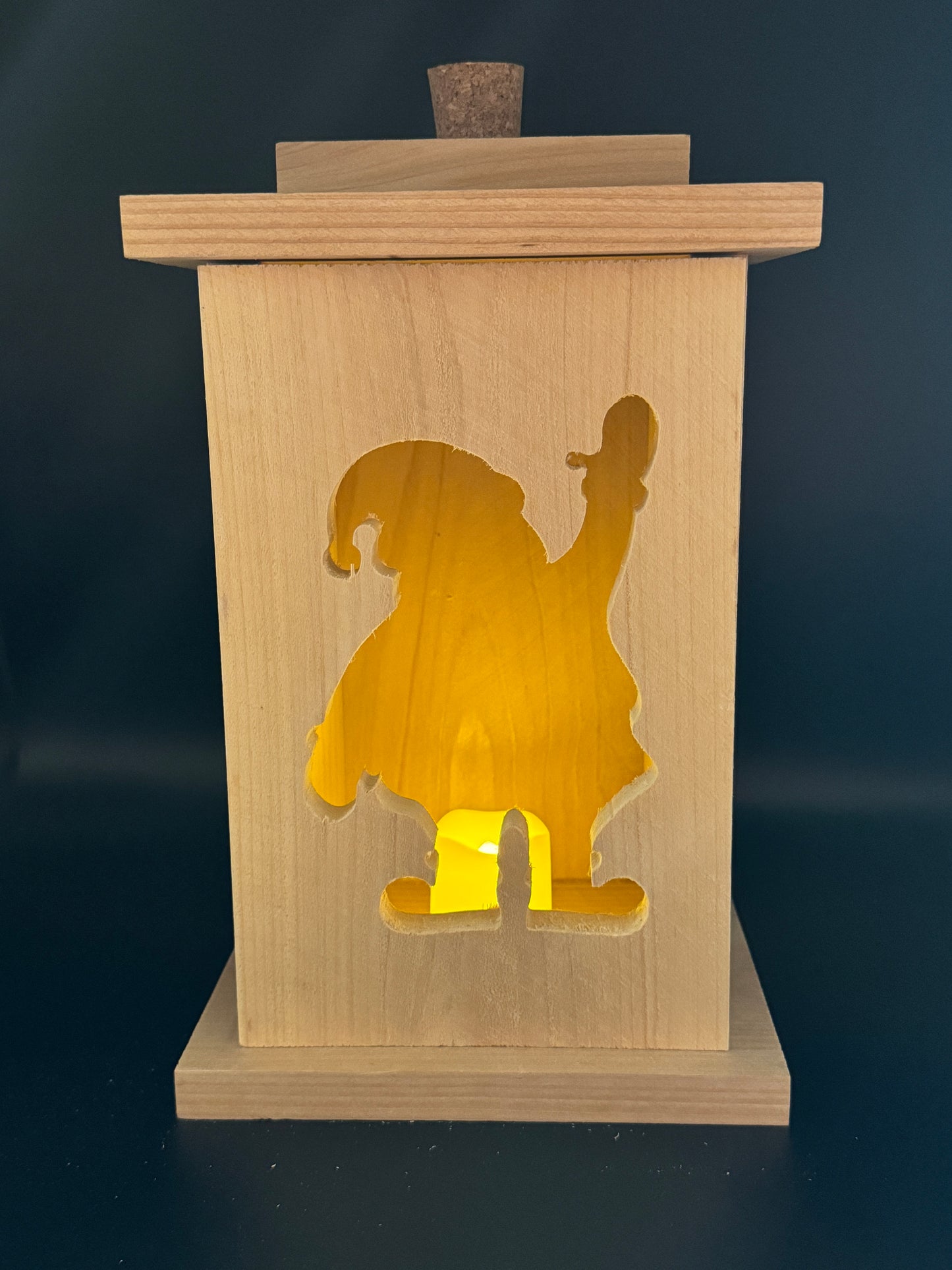 Solid Cedar Wood Lantern