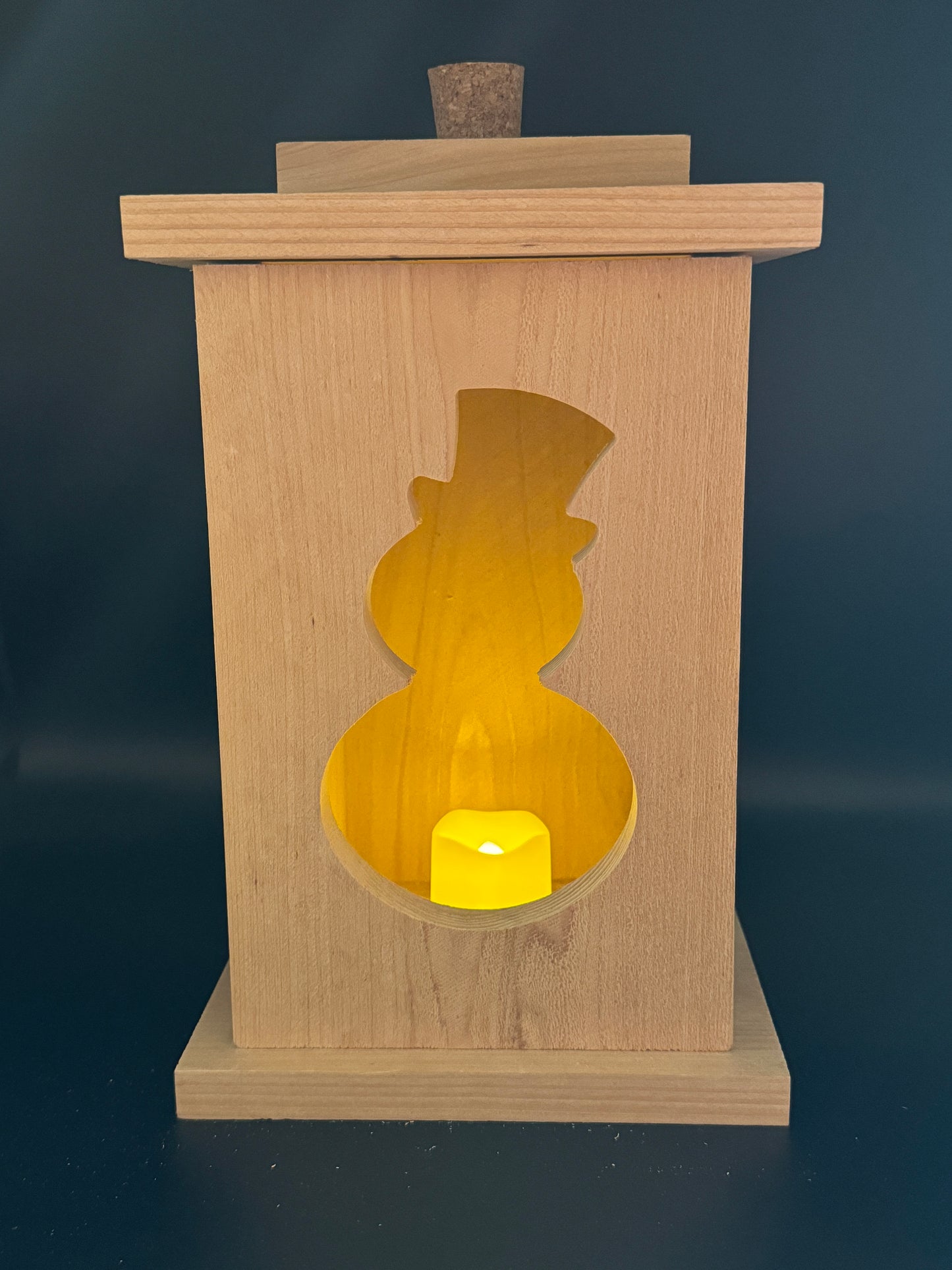 Solid Cedar Wood Lantern