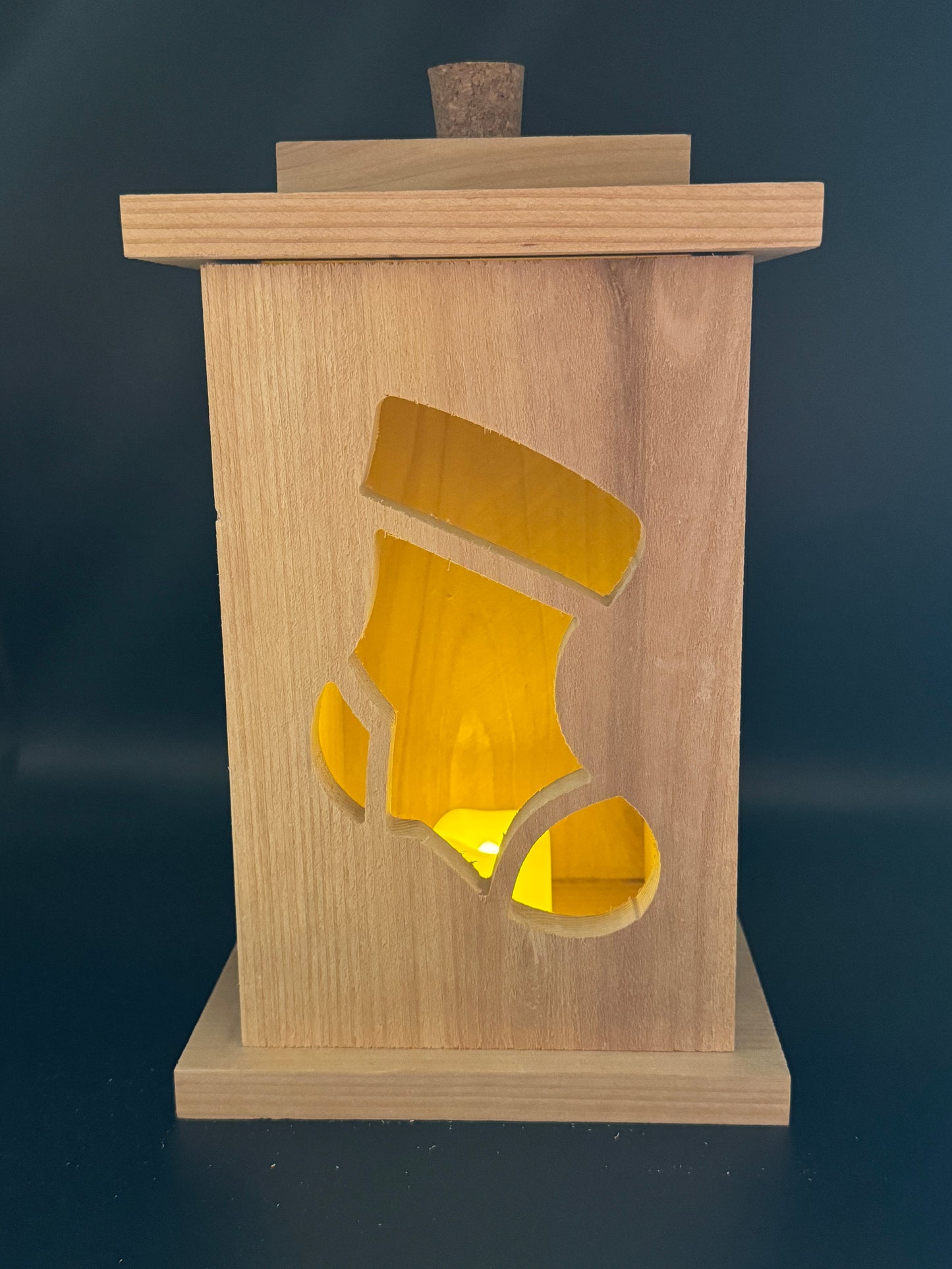 Solid Cedar Wood Lantern