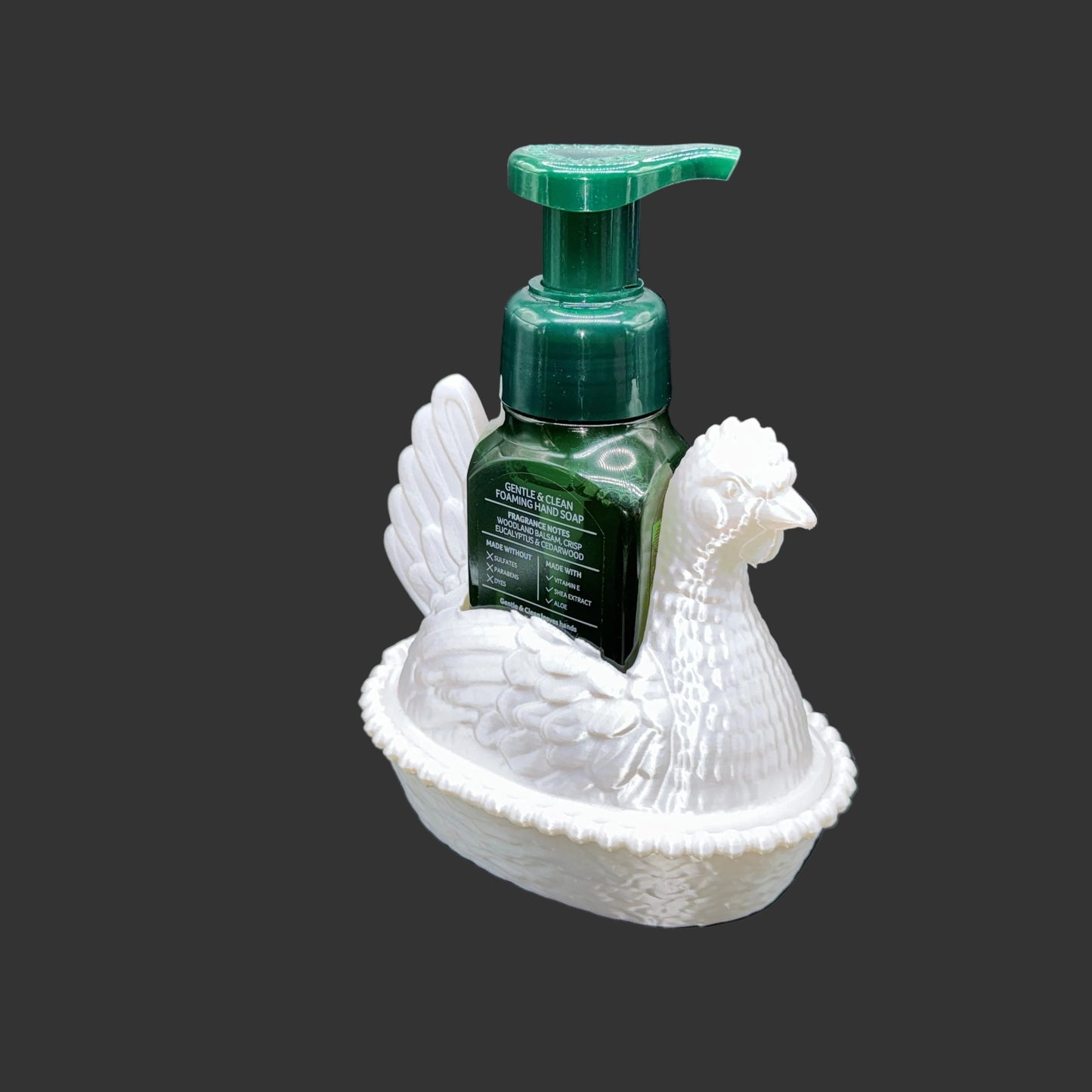 Laying  Hen Soap Bottle Holder- 3D printed